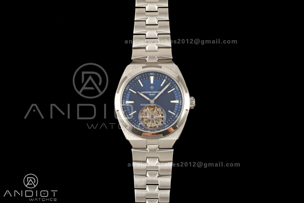 Overseas Tourbillon SS ANTF Best Edition Blue Dial on SS Bracelet